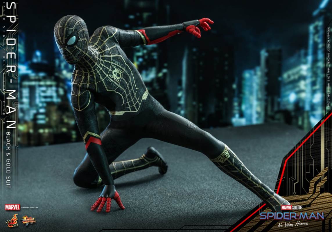 Spider-Man (black and gold suit) 1/6