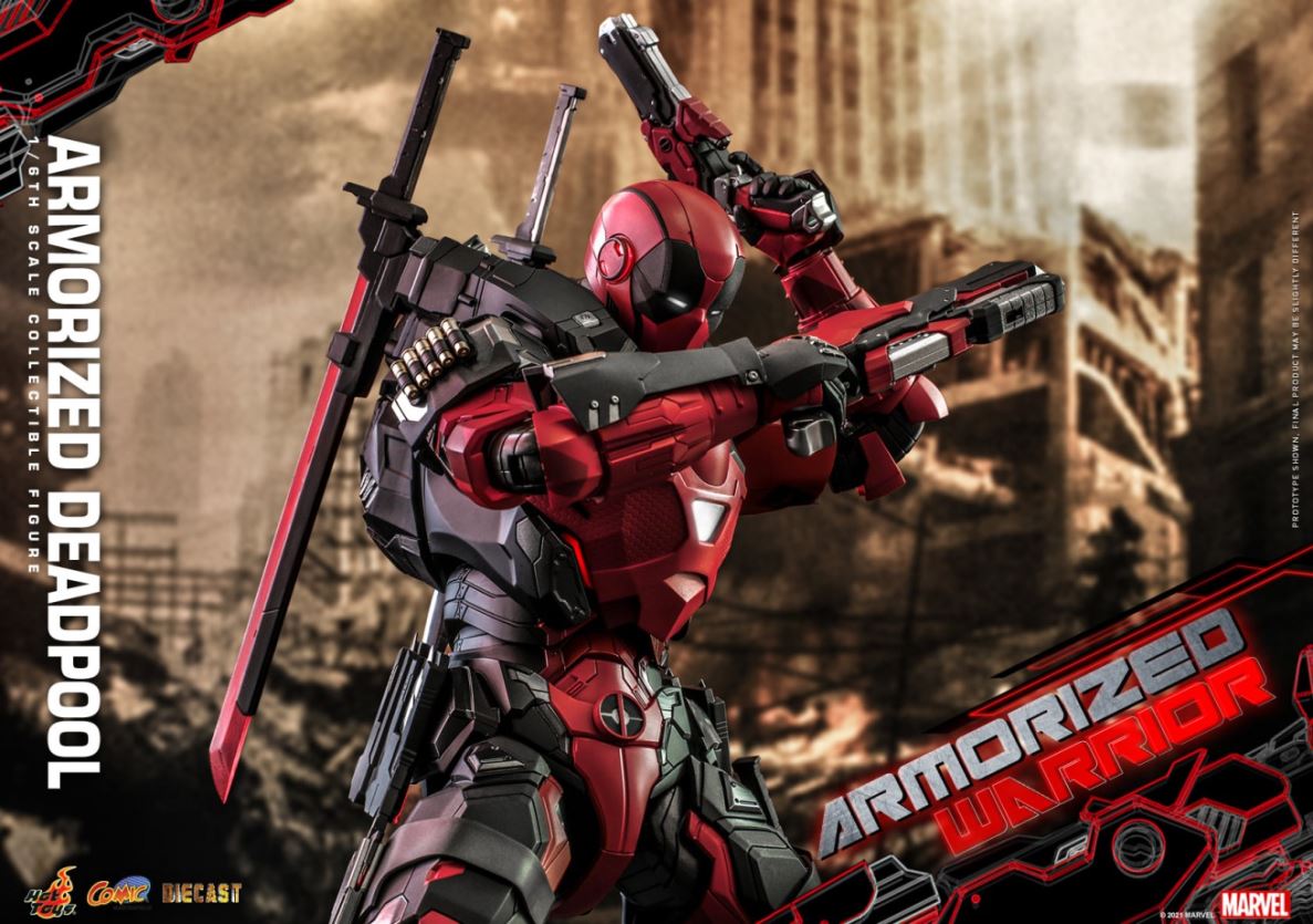 Armored Deadpool Alloy Collectible Doll 1/6