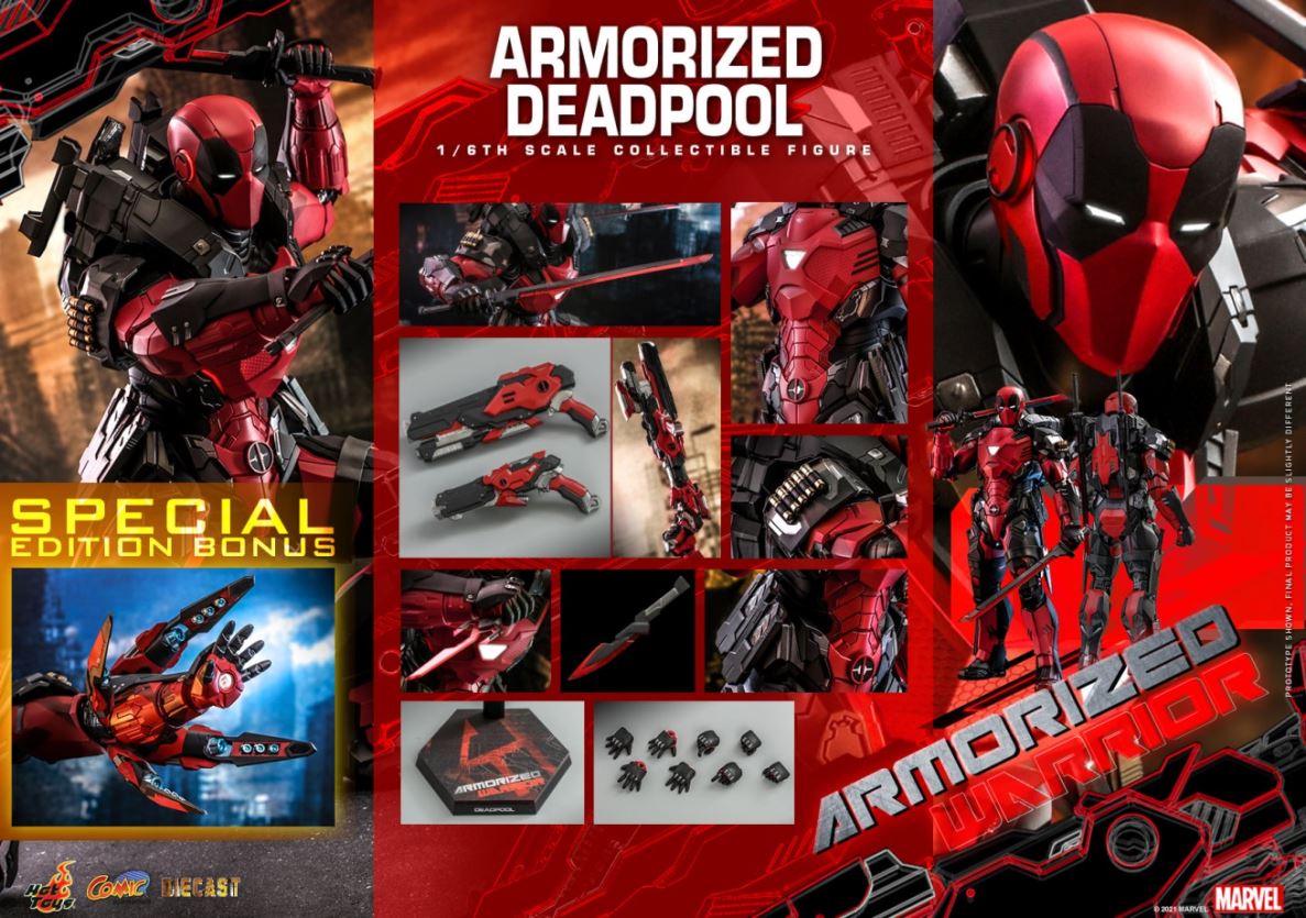 Armored Deadpool Alloy Collectible Doll 1/6