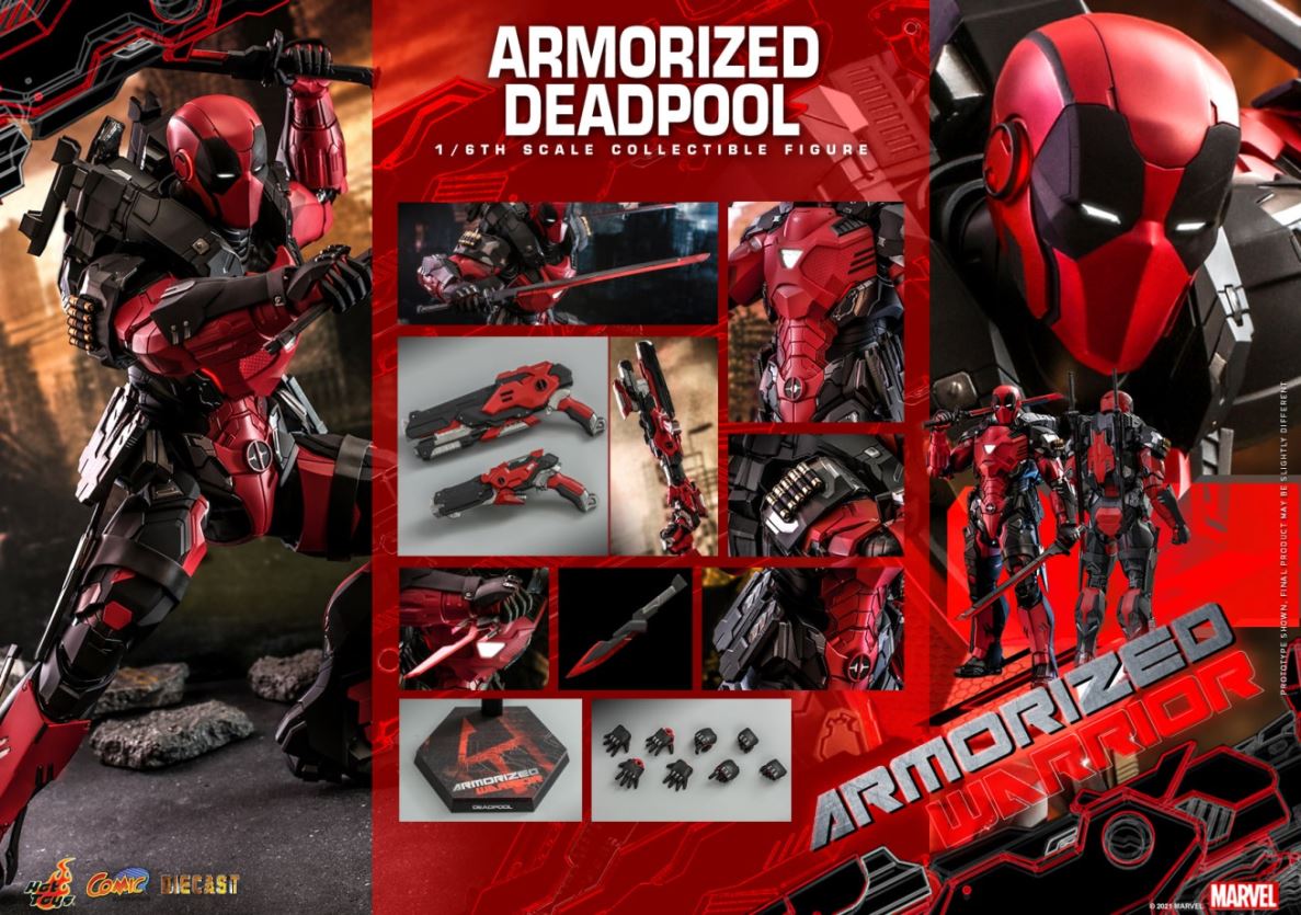Armored Deadpool Alloy Collectible Doll 1/6