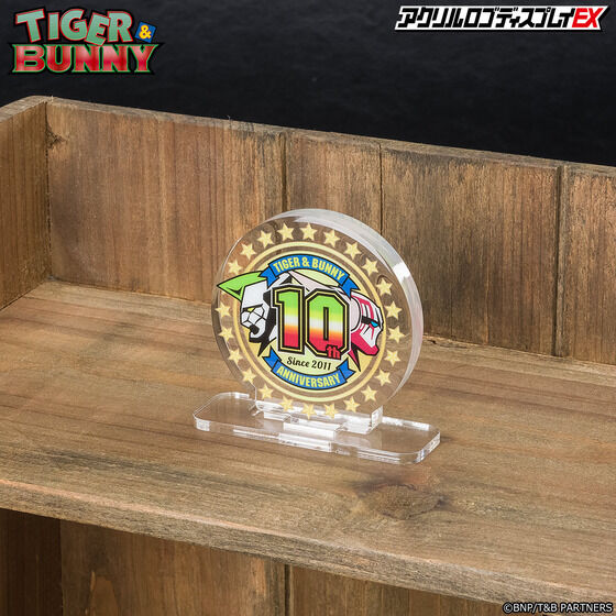 Acrylic logo display EX TIGER & BUNNY 10th anniversary logo