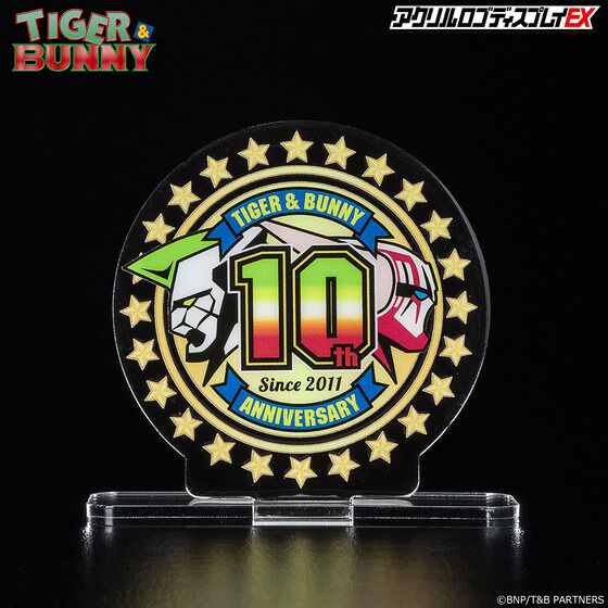 Acrylic logo display EX TIGER & BUNNY 10th anniversary logo