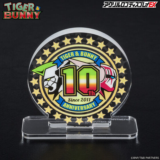 Acrylic logo display EX TIGER & BUNNY 10th anniversary logo