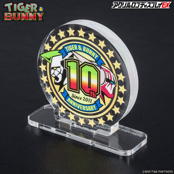 Acrylic logo display EX TIGER & BUNNY 10th anniversary logo