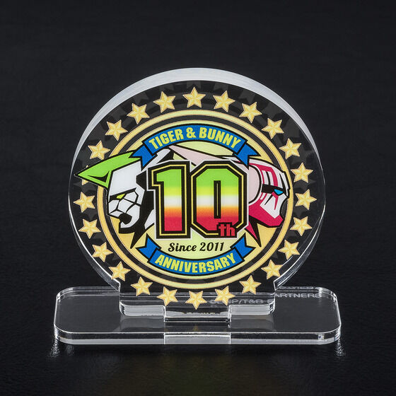Acrylic logo display EX TIGER & BUNNY 10th anniversary logo