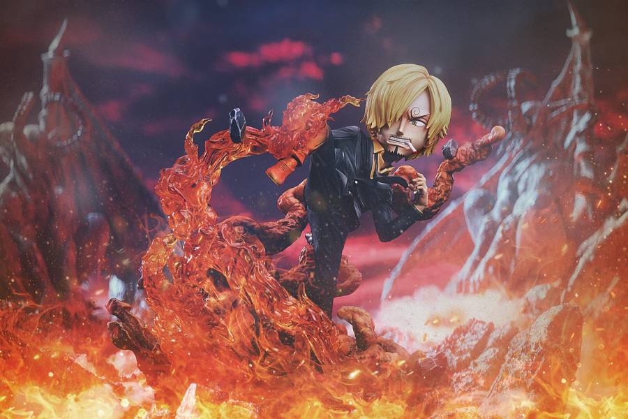 Stealth Black & Sanji - One Piece