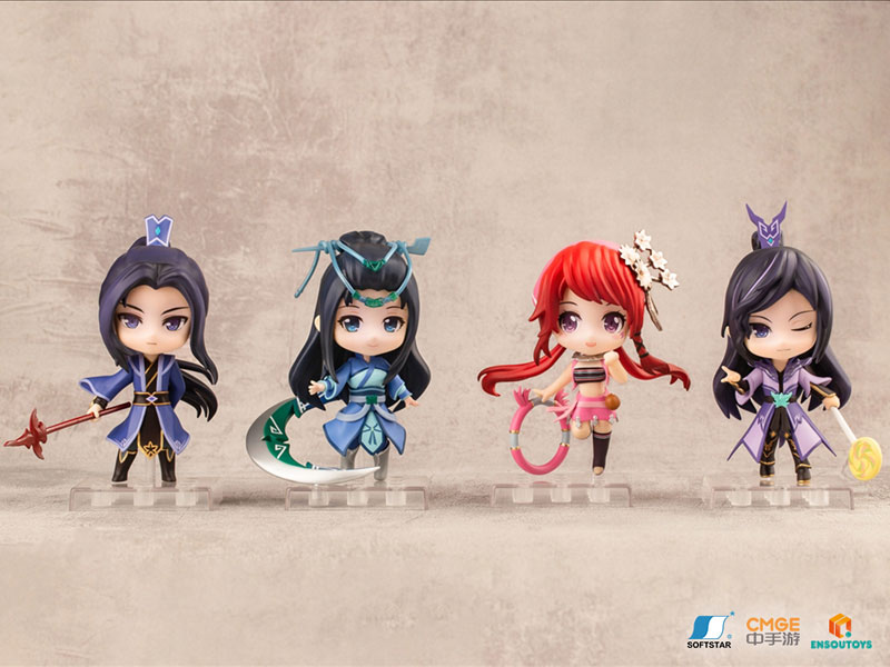 Chinese Paladin: Sword and Fairy Mofu Liangchen Mini Figure Default Set (Ling Bo & Long Ming & Long You & Xiao Men)
