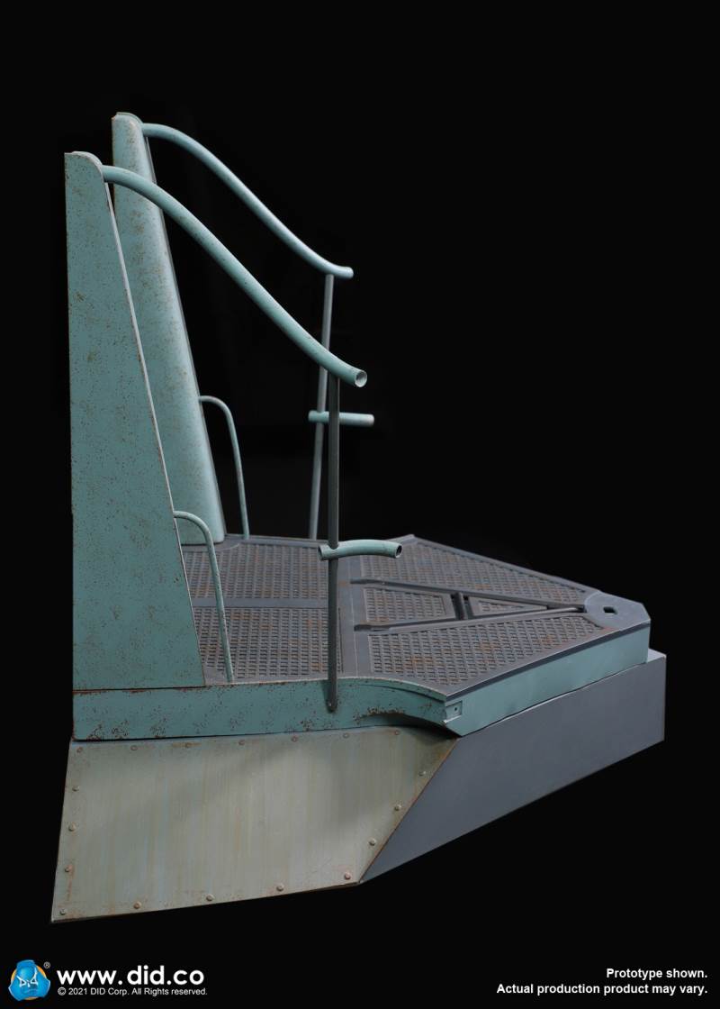 WWII German U-boat Submarine-Turret Scene Set & Machine Gun Scene Set 1/6