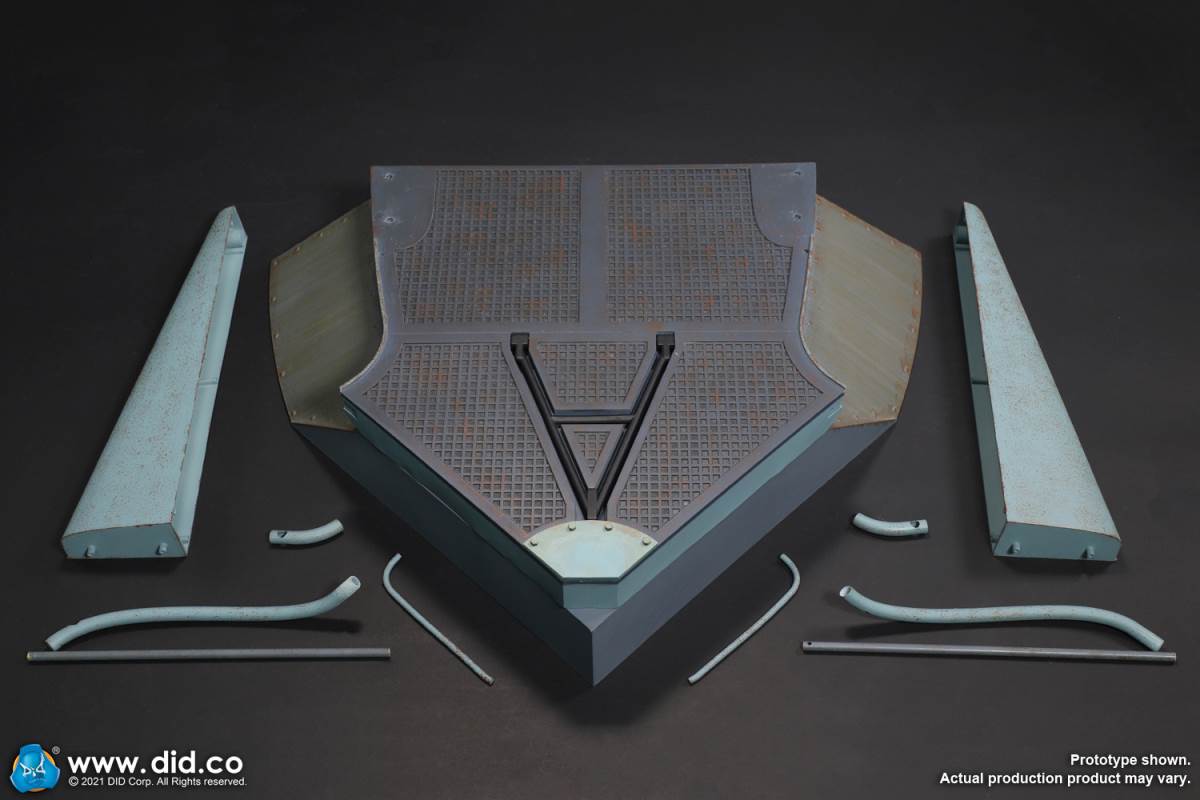 WWII German U-boat Submarine-Turret Scene Set & Machine Gun Scene Set 1/6