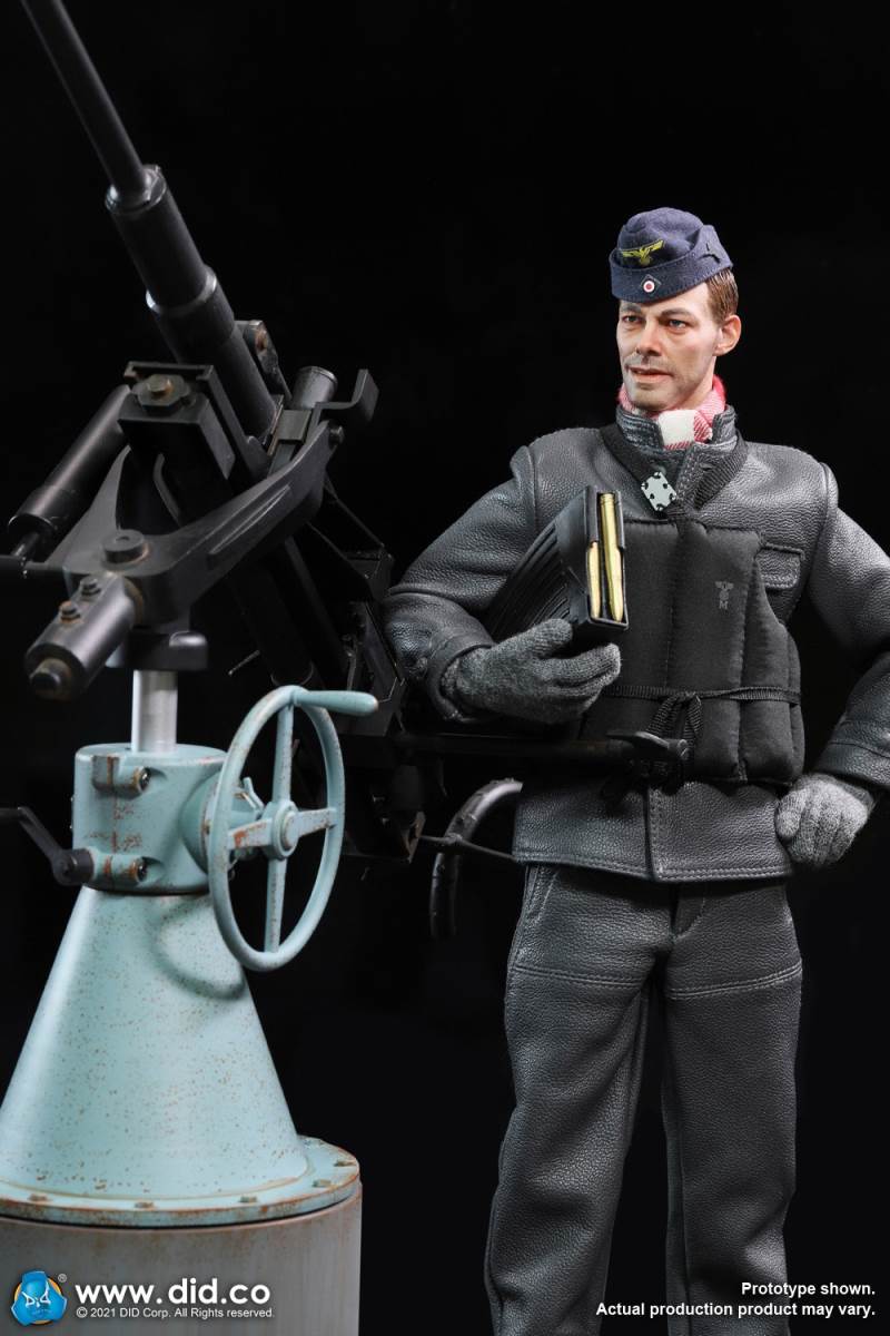 WWII German U-boat Submarine-Turret Scene Set & Machine Gun Scene Set 1/6
