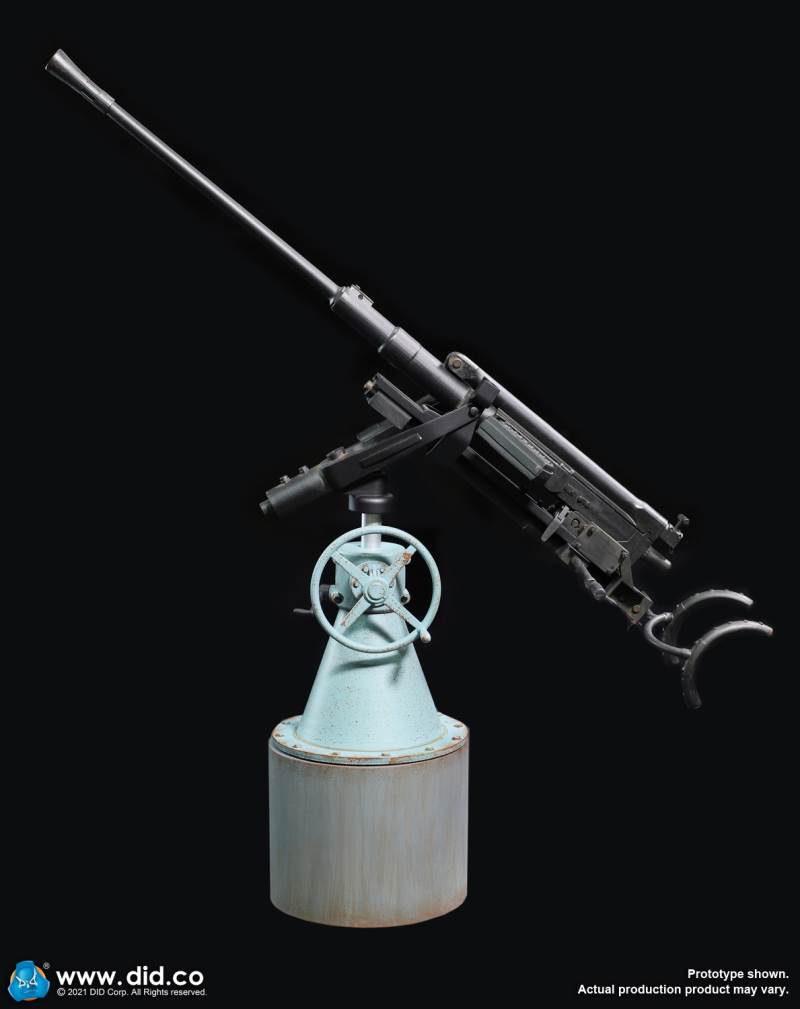WWII German U-boat Submarine-Turret Scene Set & Machine Gun Scene Set 1/6