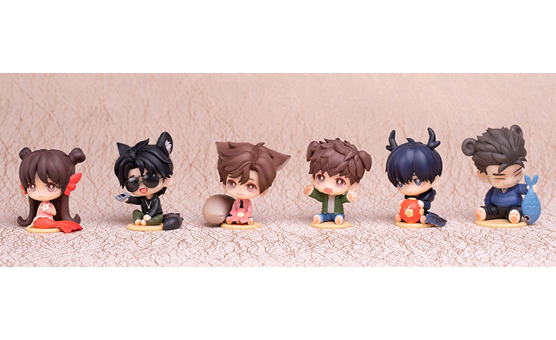 TIME RAIDERS Cute Animal Chibi Figure Series Set of 6 Types