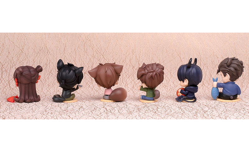 TIME RAIDERS Cute Animal Chibi Figure Series Set of 6 Types