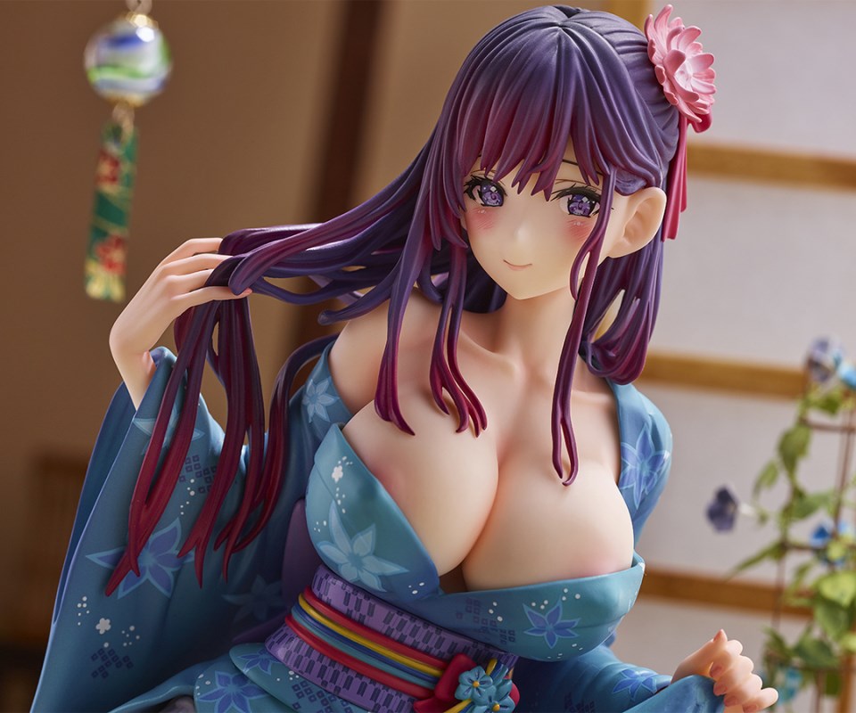 Mataro Original Character - Opening up her Yukata 1/6