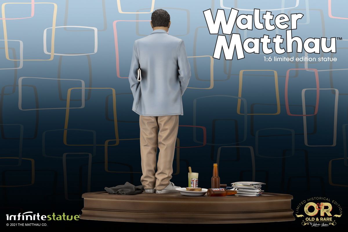 American actors-Walter Matthew & Jack Lemmon statue 1/6