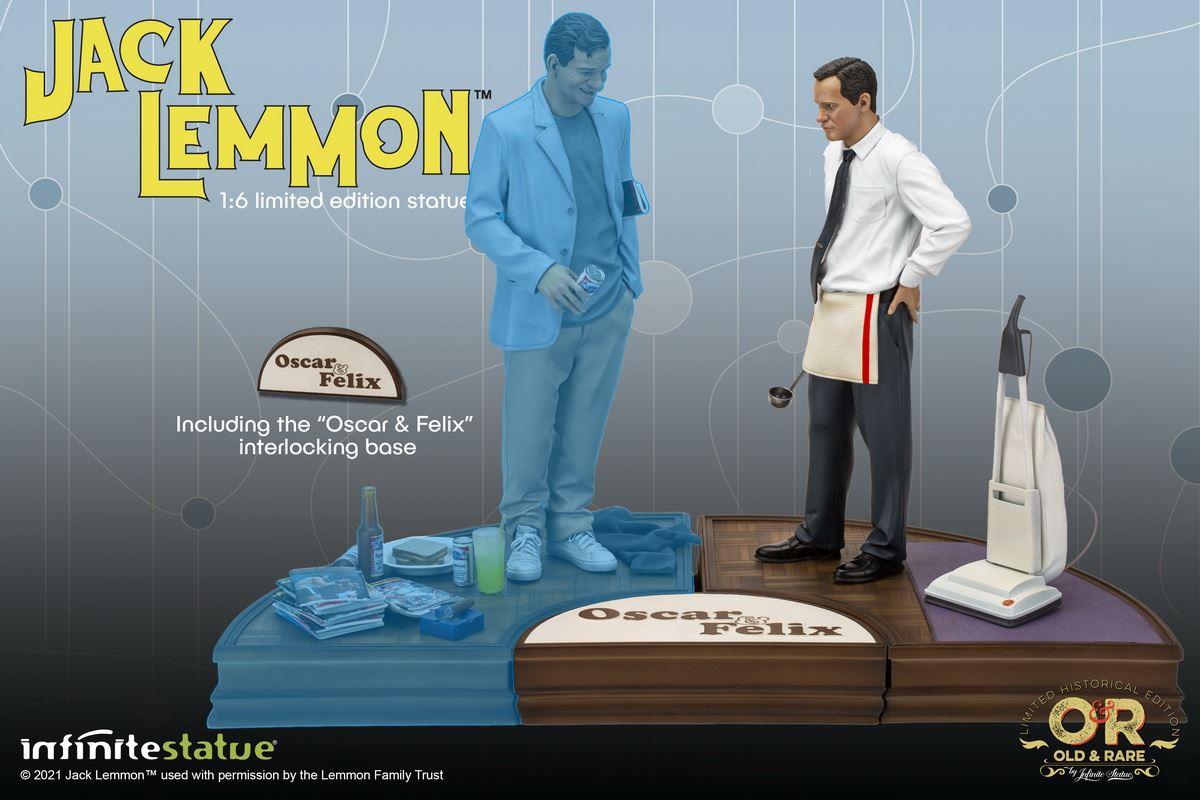 American actors-Walter Matthew & Jack Lemmon statue 1/6
