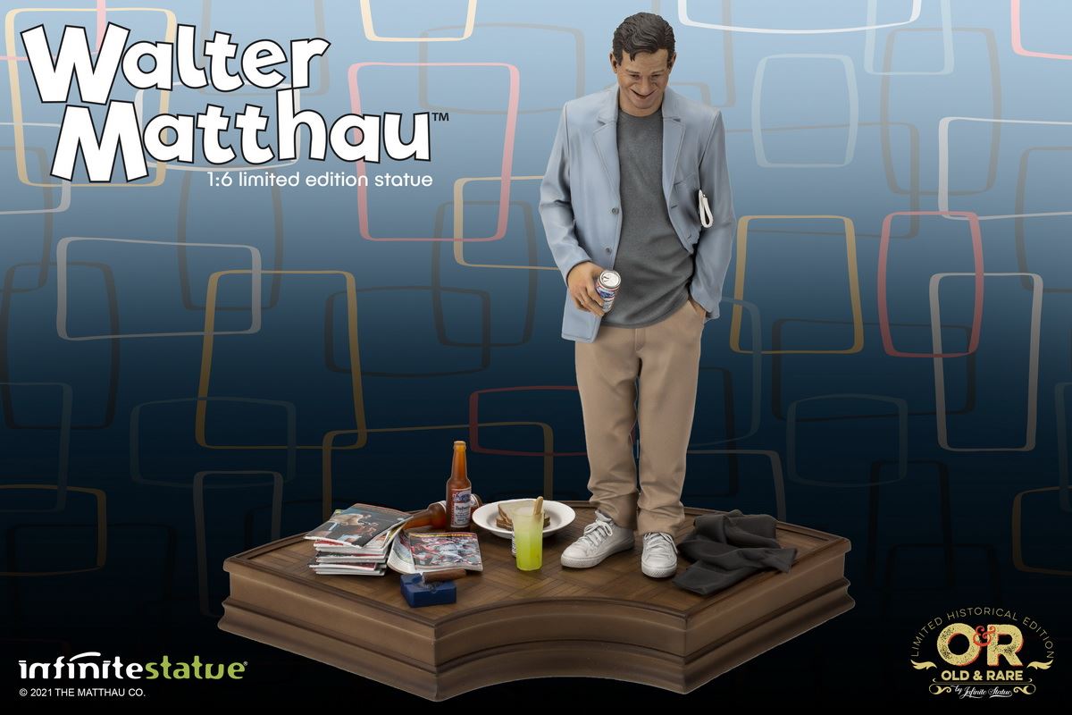 American actors-Walter Matthew & Jack Lemmon statue 1/6