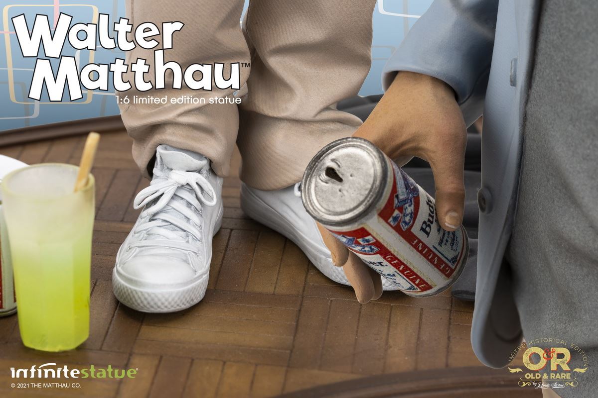 American actors-Walter Matthew & Jack Lemmon statue 1/6