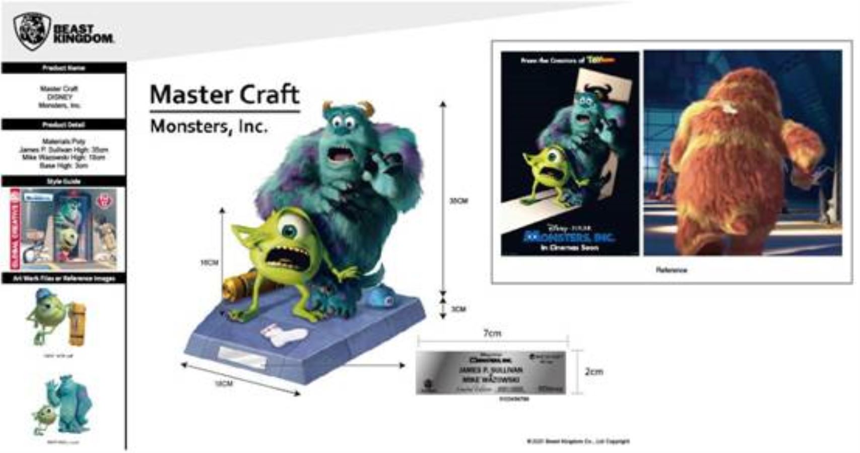Monsters Inc - James P. Sullivan & Mike Wazowski