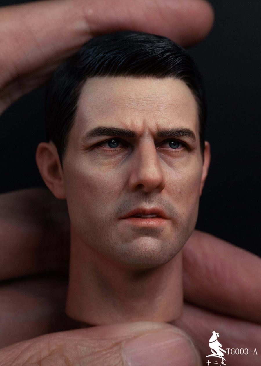 European and American tough guy head sculpt 1/6