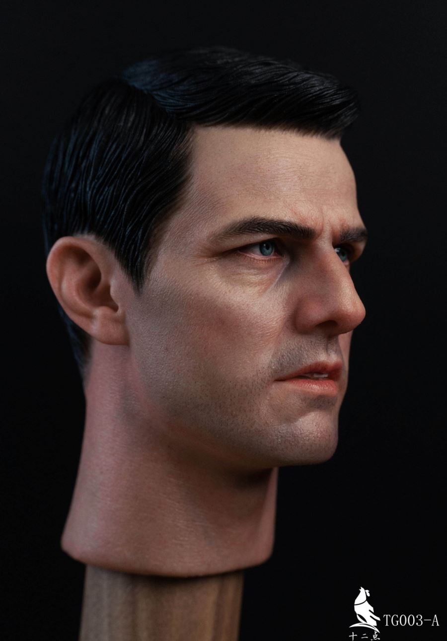 European and American tough guy head sculpt 1/6