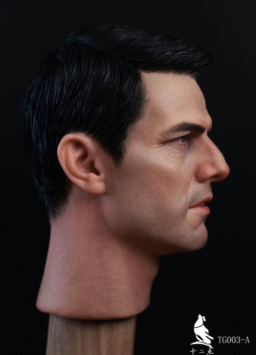 European and American tough guy head sculpt 1/6