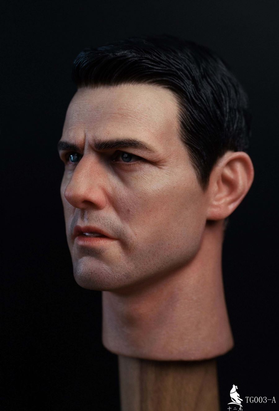 European and American tough guy head sculpt 1/6