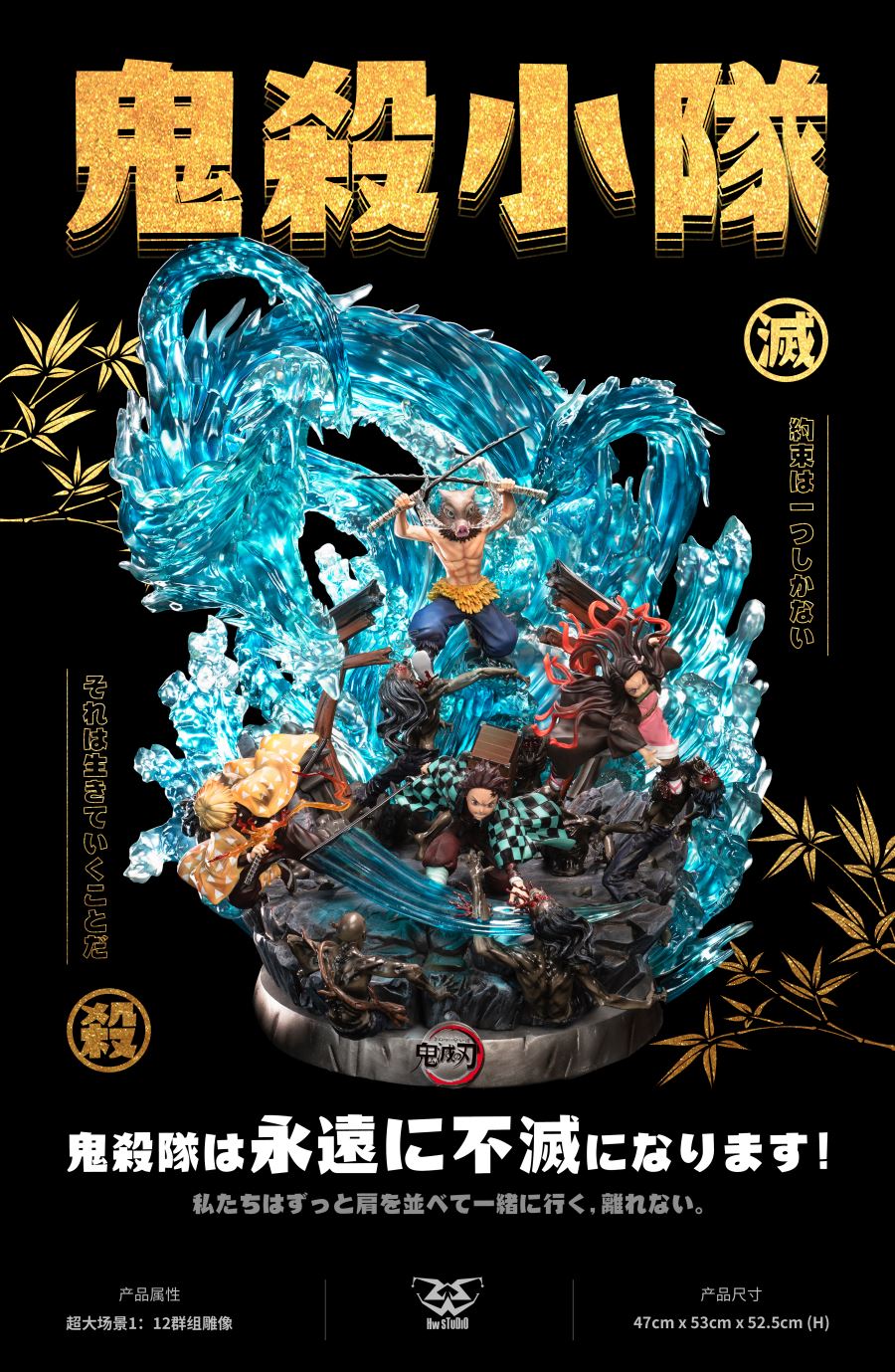 Zentisu, Tanjiro , Nezuko & Inosuke – Demon Slayer 