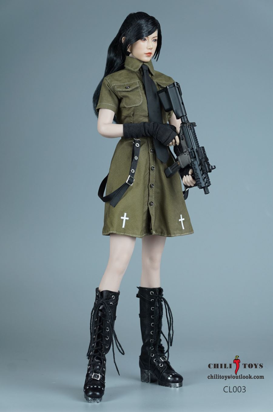 Functional overalls dress 1/6