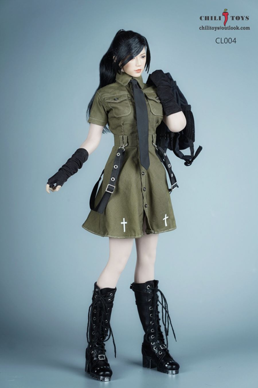 Functional overalls dress 1/6