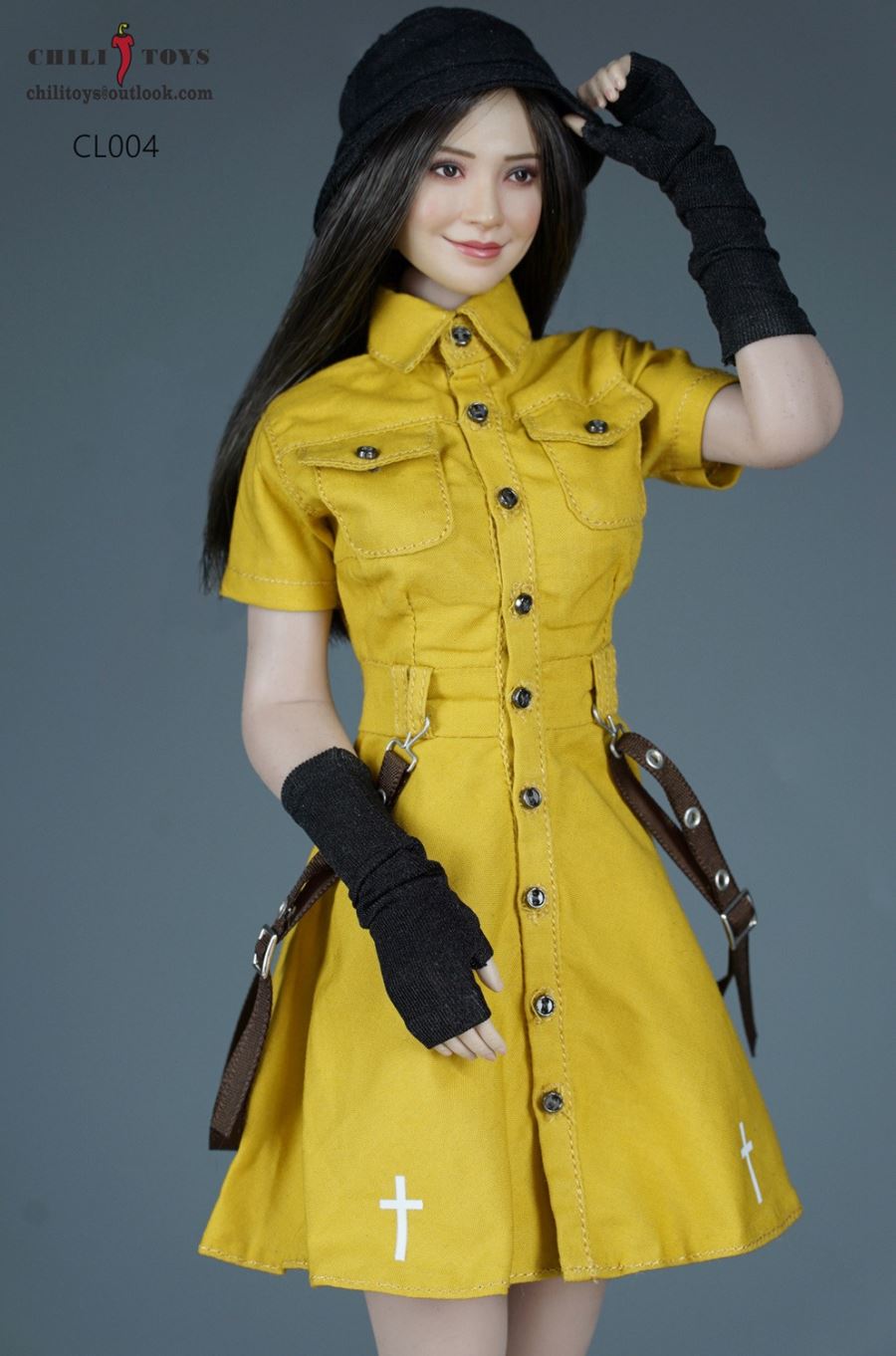 Functional overalls dress 1/6