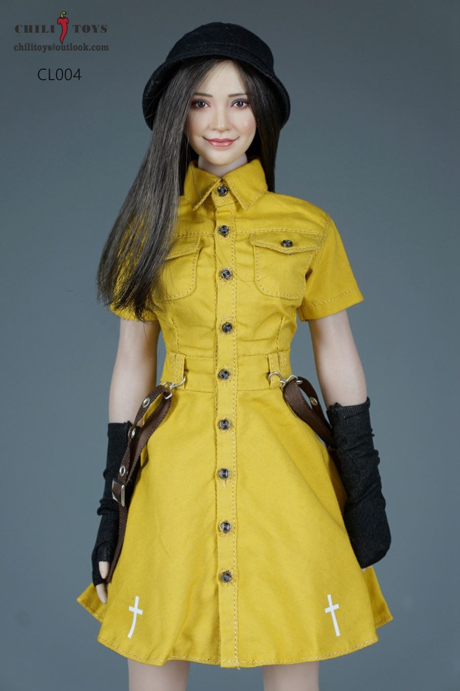 Functional overalls dress 1/6