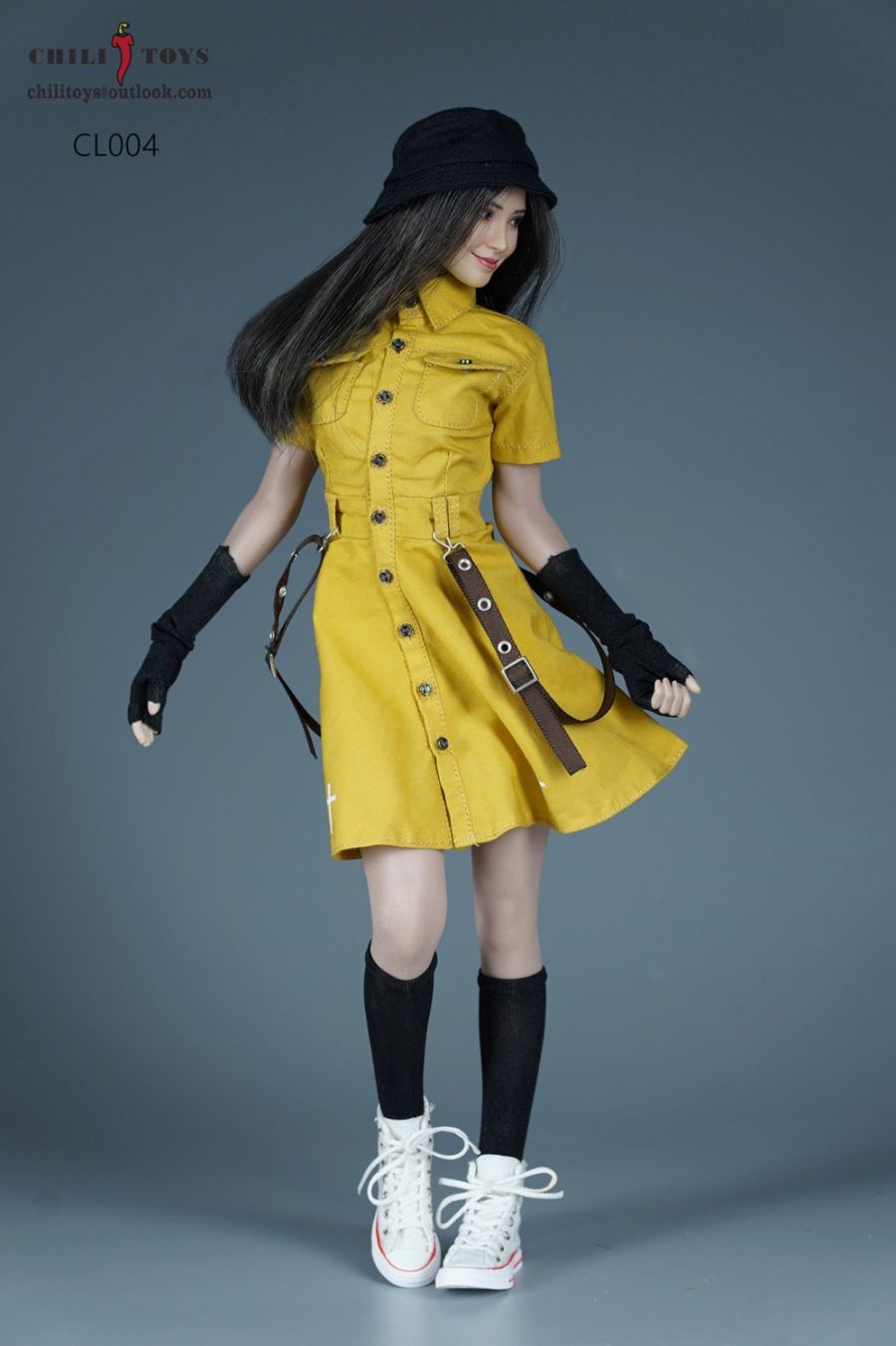 Functional overalls dress 1/6