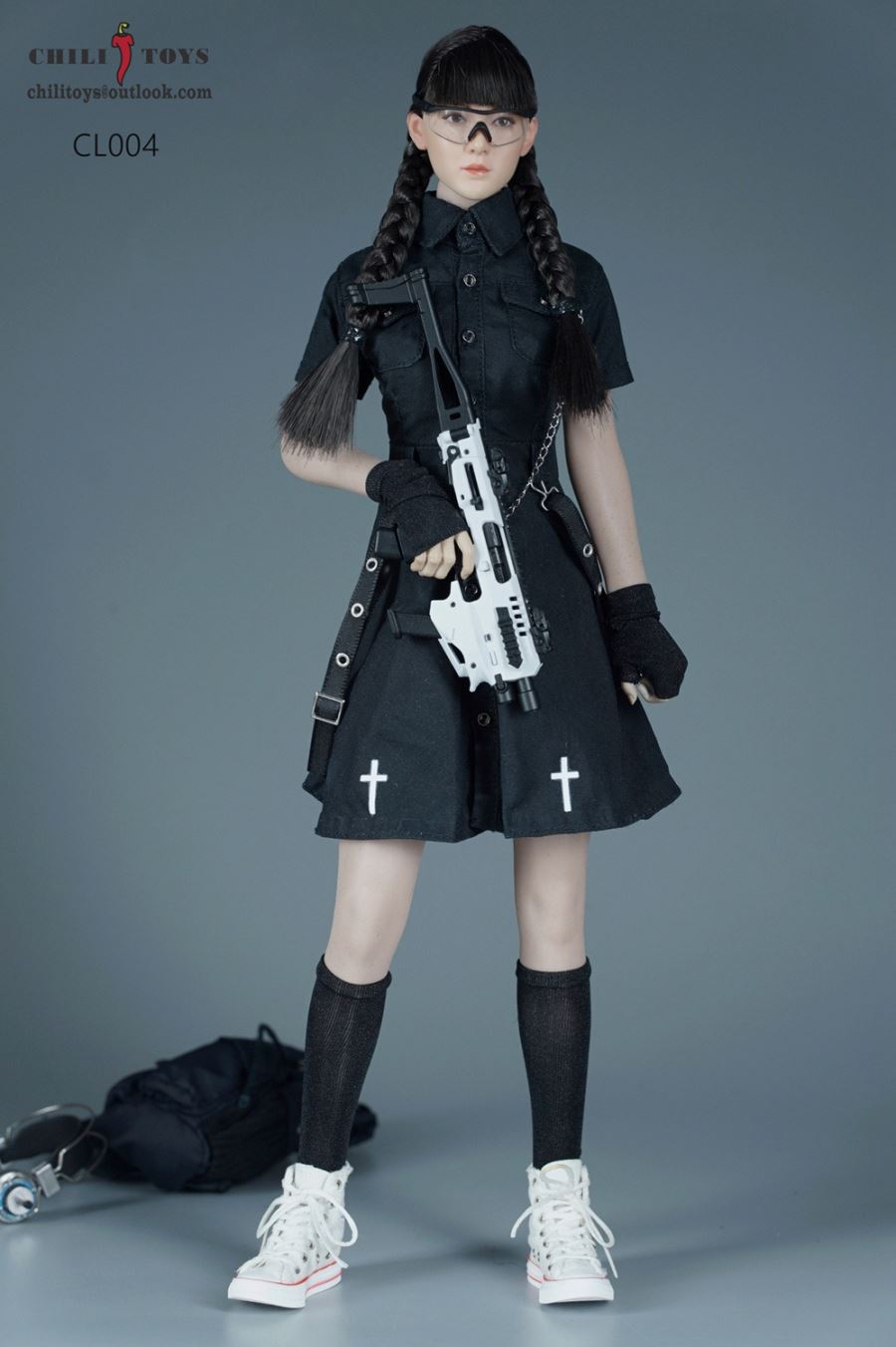 Functional overalls dress 1/6