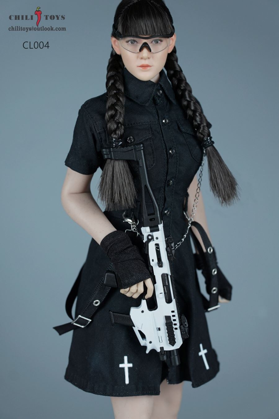 Functional overalls dress 1/6