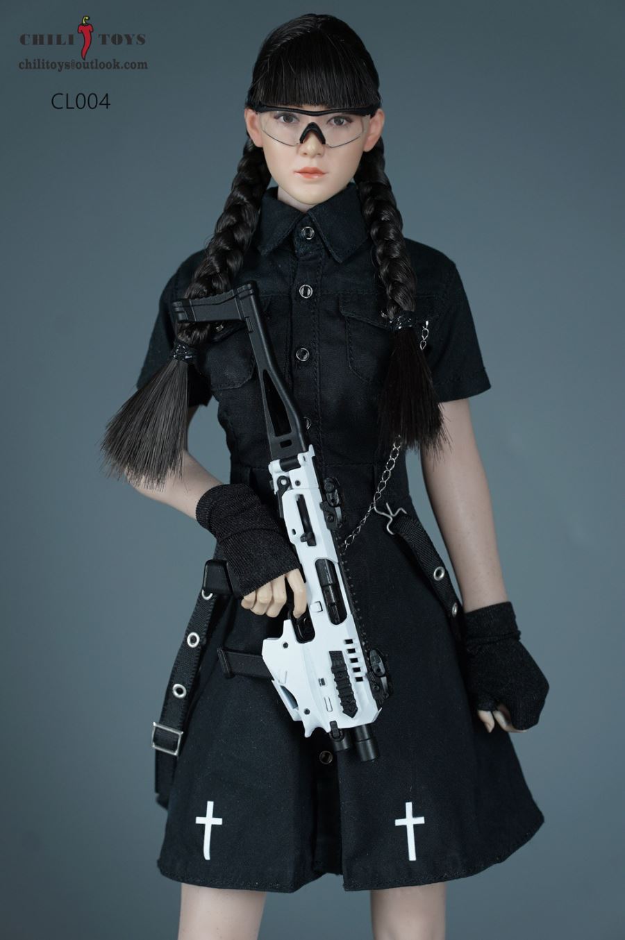 Functional overalls dress 1/6