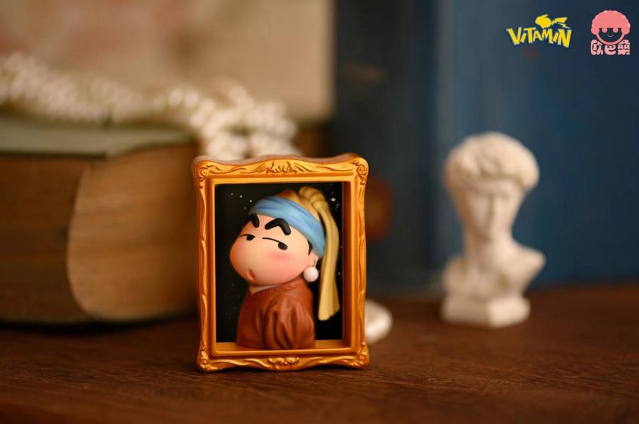 Shinchan 001 Mona Lisa 002 The girl with pearl earrings