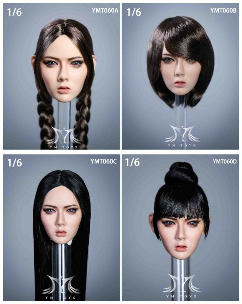 Female head carving 1/6