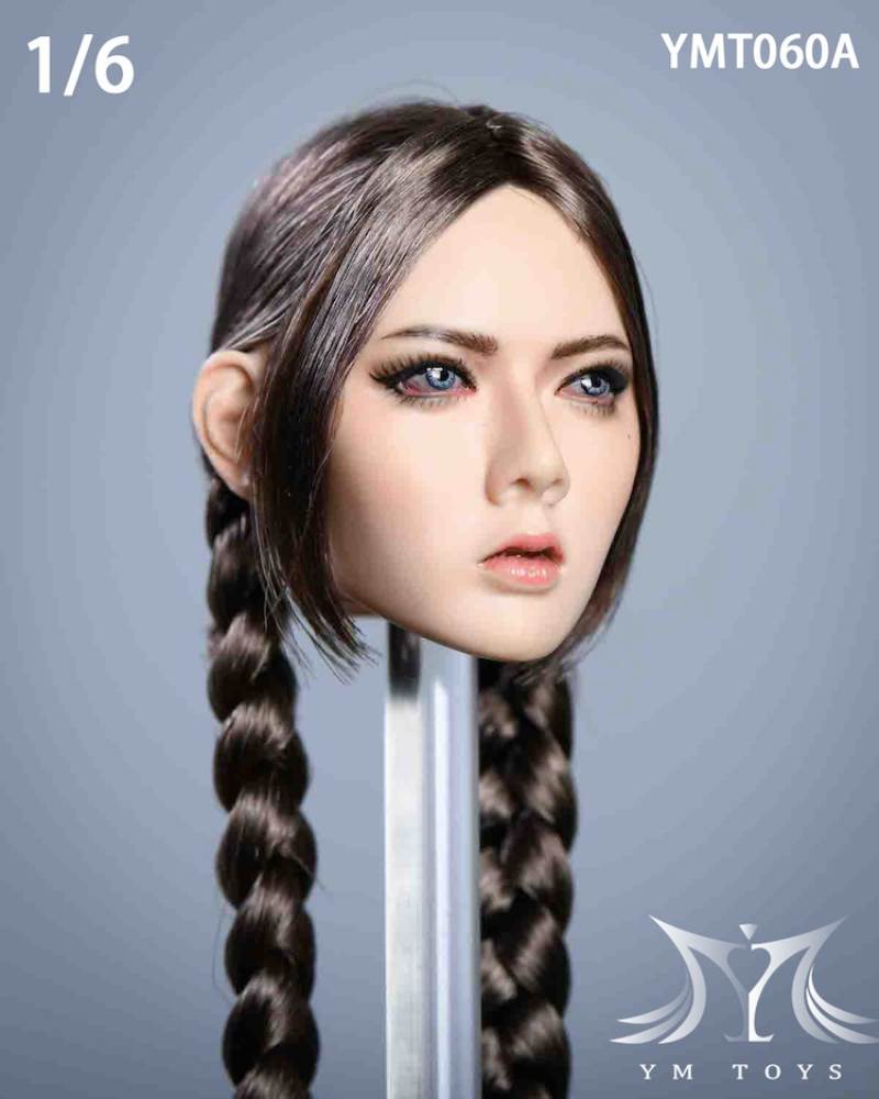 Female head carving 1/6