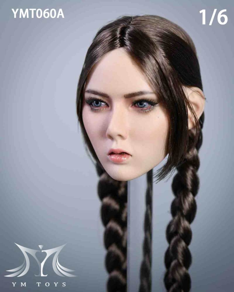 Female head carving 1/6