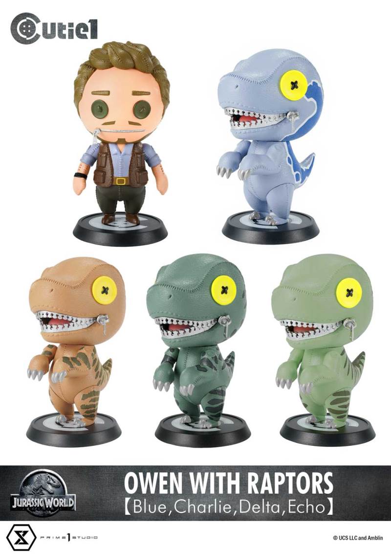 Cutie 1: Jurassic World (Film) Owen with Raptors 【Blue,Charlie,Delta,Echo】