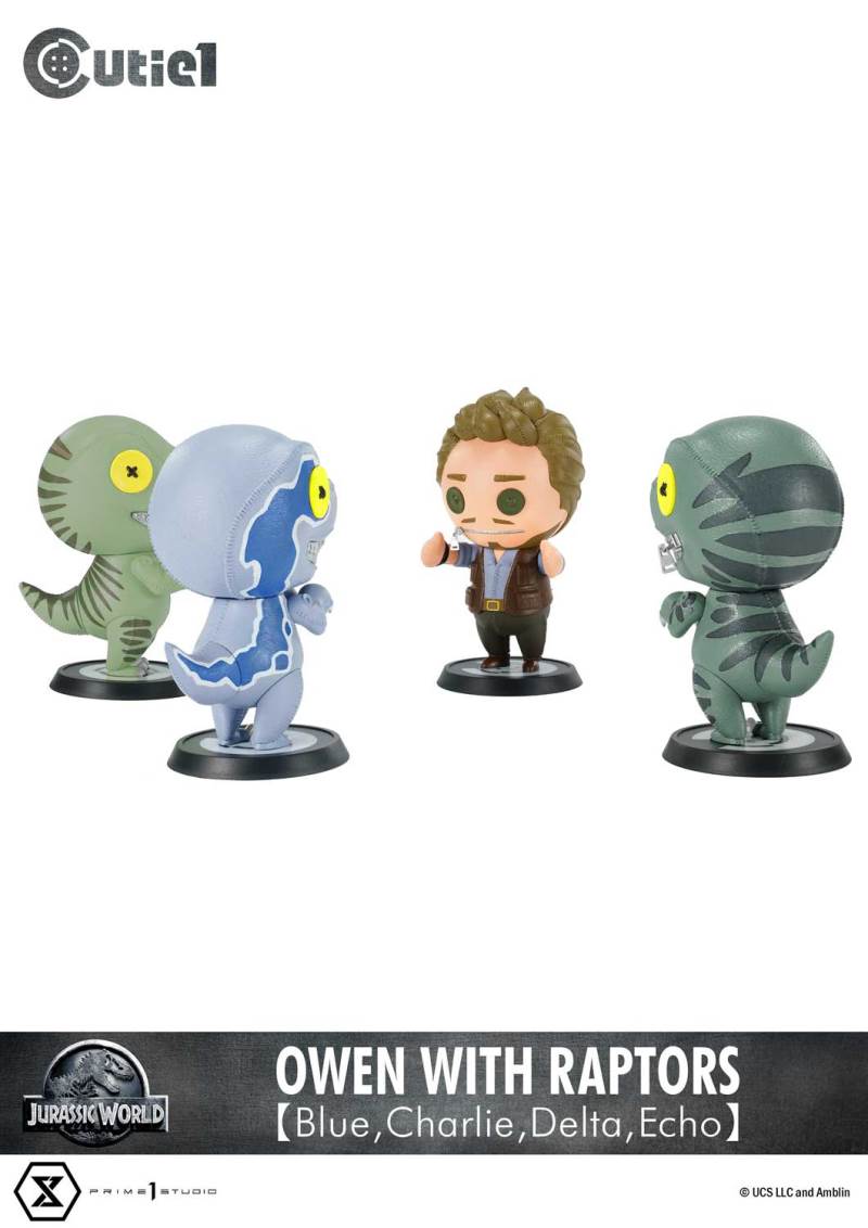 Cutie 1: Jurassic World (Film) Owen with Raptors 【Blue,Charlie,Delta,Echo】