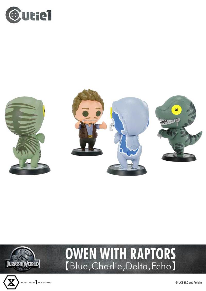 Cutie 1: Jurassic World (Film) Owen with Raptors 【Blue,Charlie,Delta,Echo】