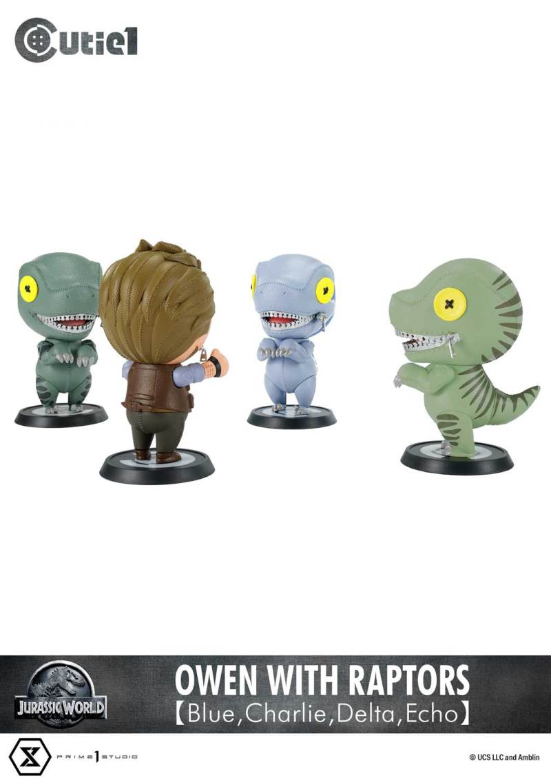 Cutie 1: Jurassic World (Film) Owen with Raptors 【Blue,Charlie,Delta,Echo】