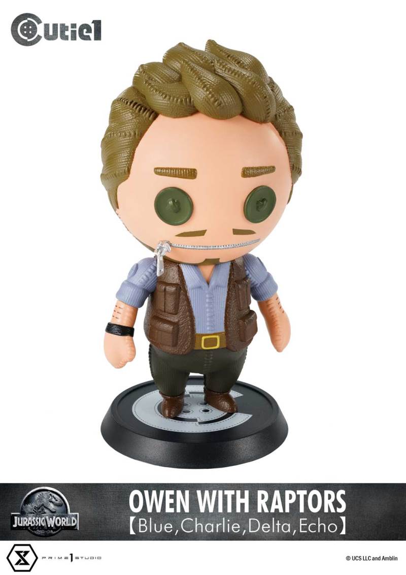 Cutie 1: Jurassic World (Film) Owen with Raptors 【Blue,Charlie,Delta,Echo】