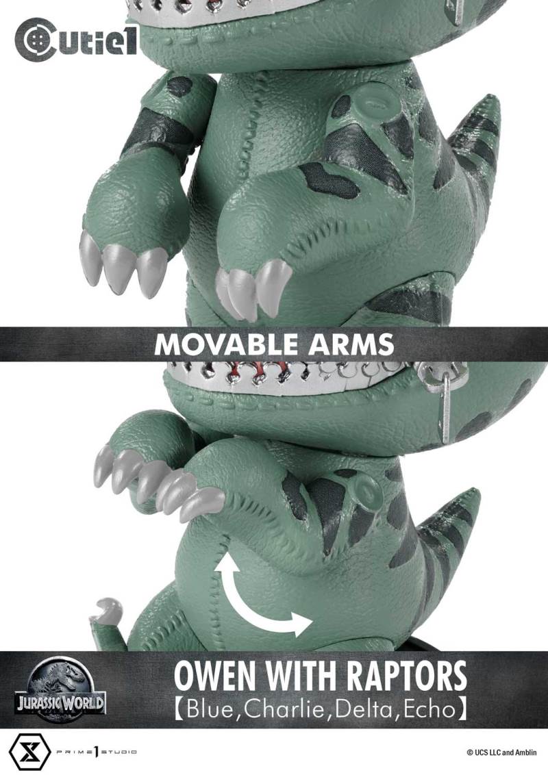 Cutie 1: Jurassic World (Film) Owen with Raptors 【Blue,Charlie,Delta,Echo】
