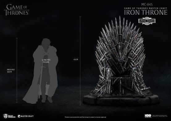 A Song of Ice and Fire: Game of Thrones Extreme Craftsman Series Iron Throne