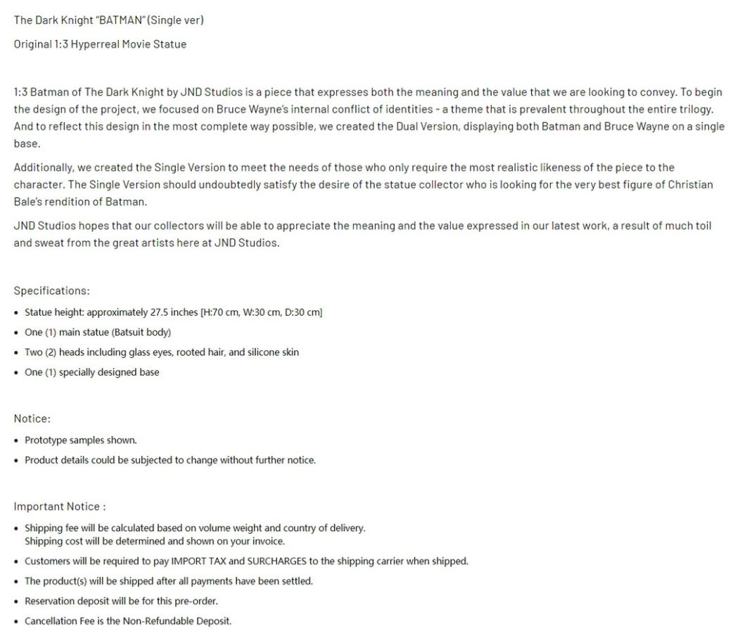 Batman The Dark Knight Rise 1/3