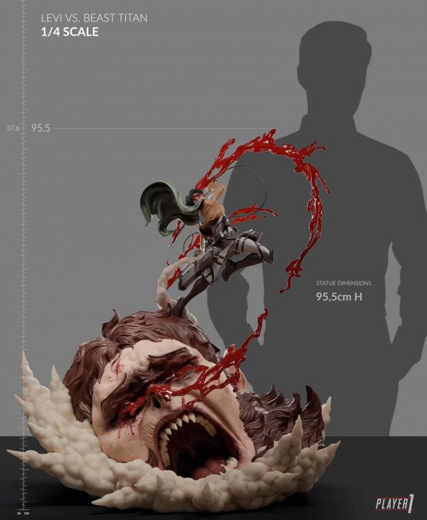 Levi vs Beast Titan - Attack On Titan