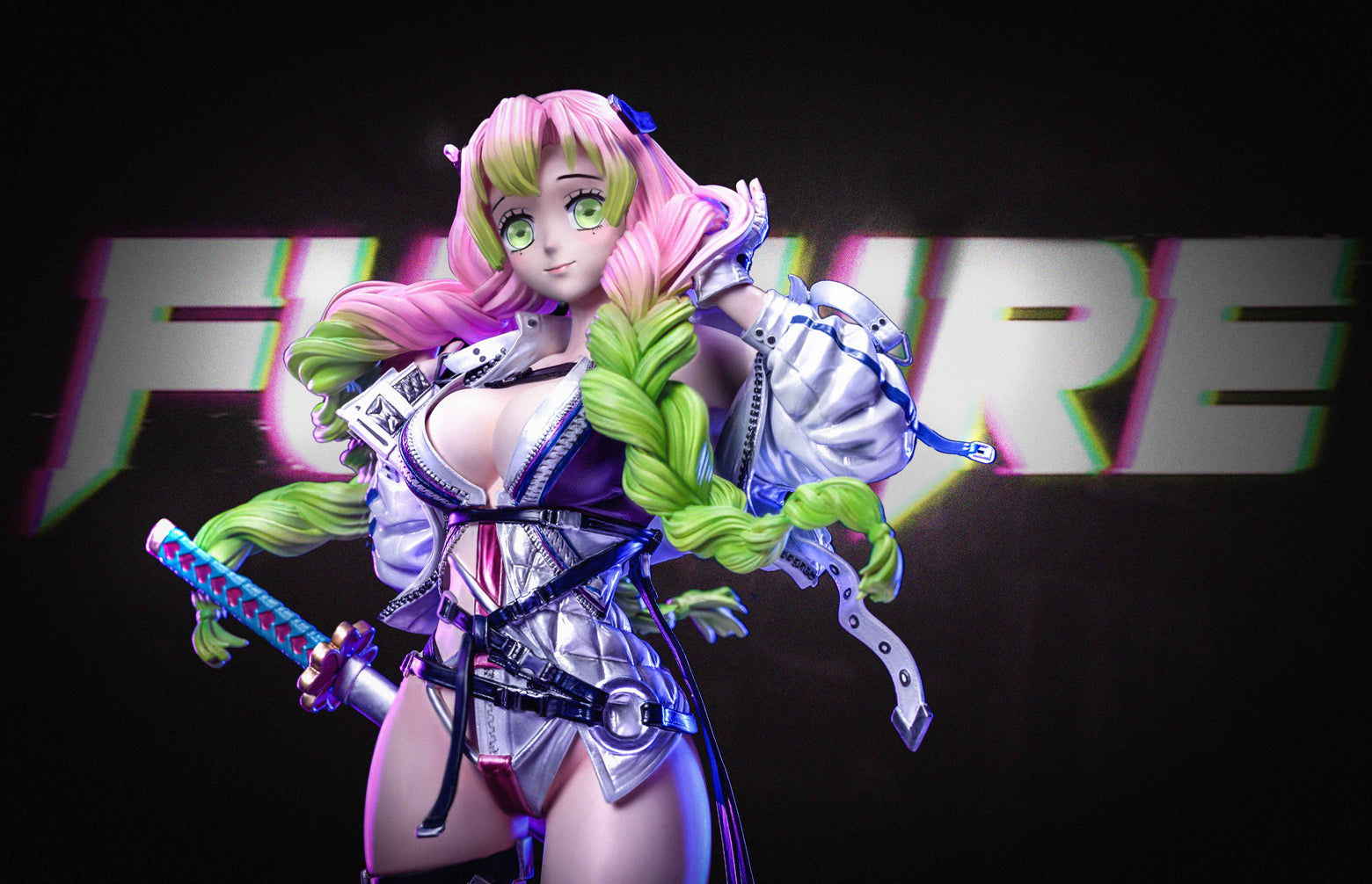 Mecha Cyberpunk Series Mitsuri Kanroji - Kimetsu no Yaiba